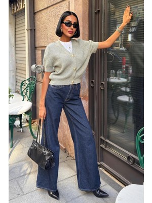 Lijuri Asterya Gold Düğmeli Triko Hırka 5182 R3-C-K5