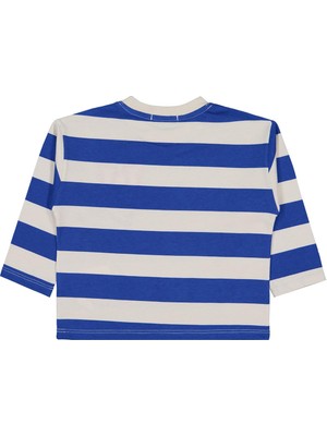 Civil Boys Çizgi Empirme 2-5 Yaş Sweatshirt - Bej 4-5 Yaş