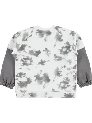 Civil Boys Whıte Fox Baskılı 6-9 Yaş Sweatshirt - Gri 8-9 Yaş