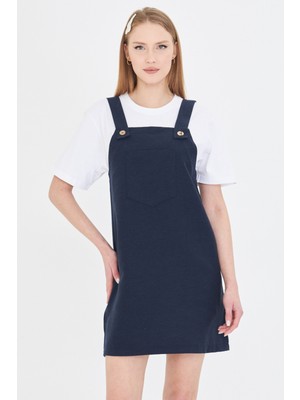 Armonika Kadın Lacivert Cepli Jile ARM-25Y001034