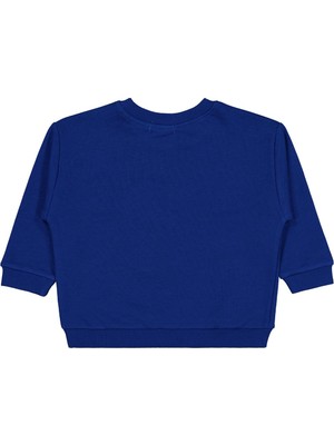 Civil Boys Dinozor Nakışlı 2-5 Yaş Sweatshirt - Mavi 2-3 Yaş