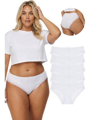 New Lilla 1909 Dantel Paçalı Bato 5'li Kadın Külot Paketi