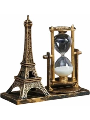 İlkyaz Fashion Masa Biblosu Dekoratif Süs Kum Saati Eyfel Kulesi Hediyelik Kum Saati ILKYZ-KRGRS34