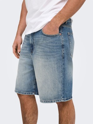 Only & Sons Onsfade MB Tınt 9085 Taı Dnm Shorts Noos Erkek Mavi Şort - 22029085