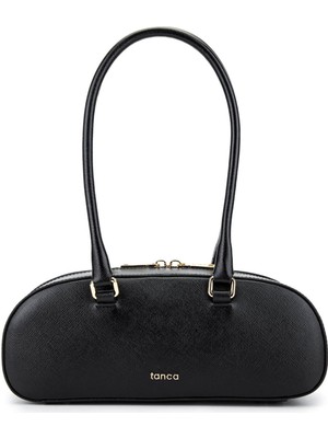 Tamer Tanca Kadın Hakiki Deri Siyah Kol Çantası 1178 4000 Bn Cnt SK25-26 Sıyah Cvl