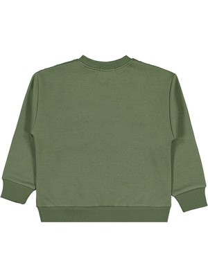 Civil Boys Peluş Garnili 2-5 Yaş Sweatshirt - Haki 4-5 Yaş