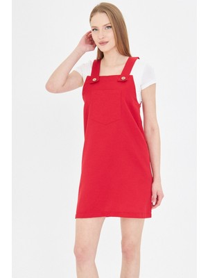 Armonika Kadın Kırmızı Cepli Jile ARM-25Y001034