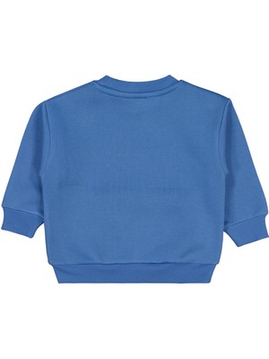 Civil Boys Üç Kafadar Baskılı-Nakışlı 2-5 Yaş Sweatshirt - Mavi 4-5 Yaş