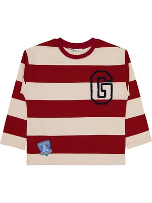 Civil Boys G Baskılı - Etiketli 10-13 Yaş Sweatshirt - Bordo 10-11 Yaş