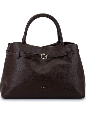 Tamer Tanca Kadın Suni Deri Kahverengi Kol Çantası 1003 3034 Bn Cnt SK25-26 Kahve Fltr