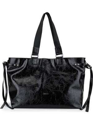 Tamer Tanca Kadın Suni Deri Siyah Kol Çantası 1003 3035 Bn Cnt SK25-26 Sıyah Krsk