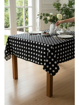 Pimula Home Su Itici Muşamba Kaplı Pamuklu Masa Örtüsü 140X140 cm | Piknik & Yer Sofrası Uyumlu