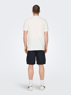 Only & Sons Onsmagdy Lıfe Reg Photoprınt Ss Tee Erkek Beyaz T-Shirt - 22029454