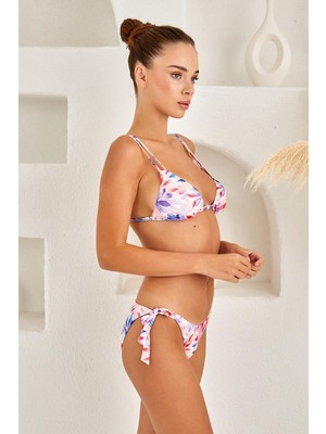 Lapieno Üçgen Tulum Bağcıklı Bikini Takım
