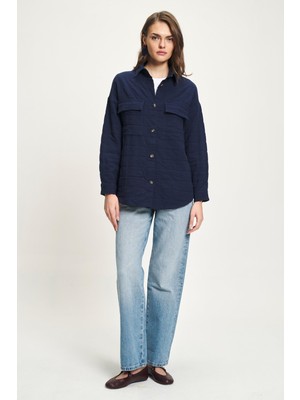 Lijuri Cep Detaylı Dokulu Gömlek 3487 R3-H-K2