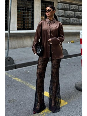 Lijuri Premium Saten Gömlek 3438 R11-G-K2