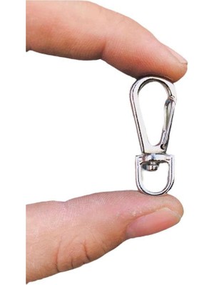 Orhan Çanta Köstek Telli Kanca 10 Adet Gümüş Renk Anahtarlık Çanta Klipsi Aparat Kanca Aksesuar Malzeme Metal