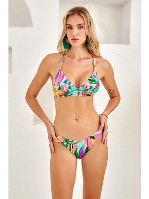 Lapieno Ince Askılı Üçgen Bikini Takım