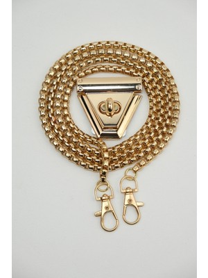 Orhan Çanta Metal Geçme Zincirli Çanta Cüzdan Yapım Seti Gümüş Renk