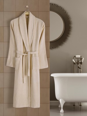 Eymir Home Collection Şalyaka Bukle Yetişkin Bornoz