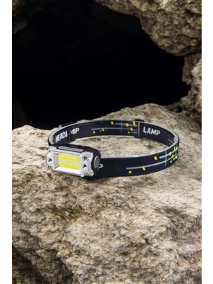 İlkyaz Fashion Kafa Lambası El Fenerli Kamp Lambası USB Şarjlı Esnek Lamba ILKYZ-KRGRS34
