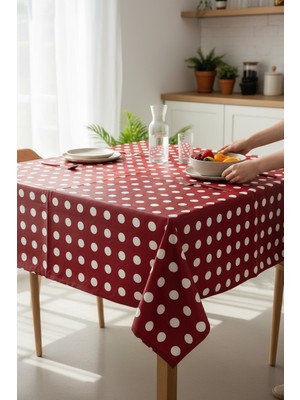Pimula Home Su Itici Muşamba Kaplı Pamuklu Masa Örtüsü 140X140 cm | Piknik & Yer Sofrası Uyumlu