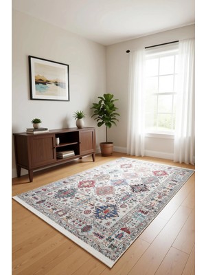 Blghome Dokuma Tabanlı Kolay Tamizlenir Dekoratif Halı BLG3828