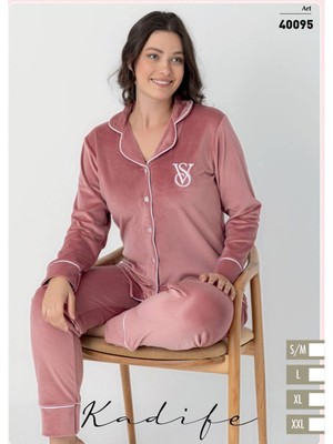 Polat Yıldız Kadife Pijama (Marka Detay)