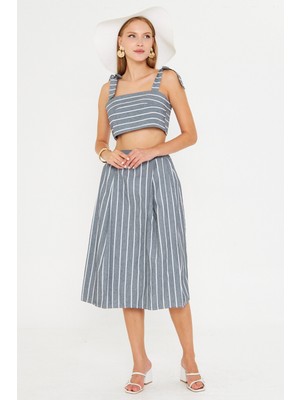 Armonika Kadın Füme Büstiyer Etek Ikili Takım ARM-25Y001092