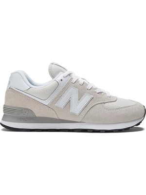 New Balance 574 Leather Unisex Sneaker Hakiki Deri Günlük Spor Ayakkabı Bej