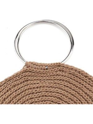 Orhan Çanta Kadın Örgü Makrome Çanta Sapı Halka 12 cm