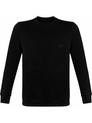 Formo Erkek Pamuklu Sıfır Yaka Yüksek Kalite Uzun Kollu Kompakt Sweatshirt