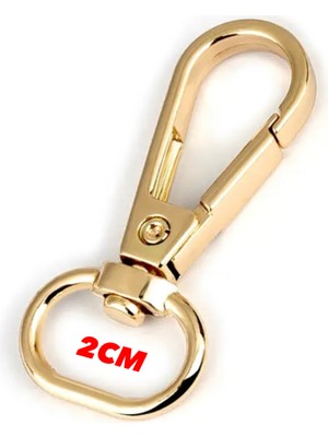 Orhan Çanta 2 cm Metal Çanta Askısı Istakoz Kanca Aksesuar 5 Adet Altın- Metal Aksesuar