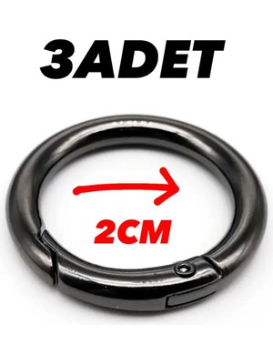 Orhan Çanta 2 cm Çanta Klips Papağan Yaylı Aksesuar(3 Adet) - Metal Aksesuar