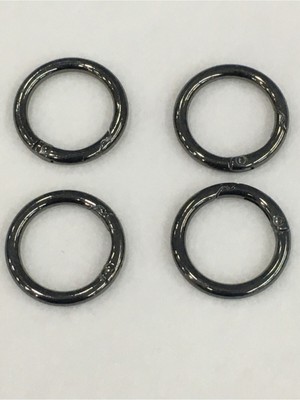 Orhan Çanta Çanta Halkası Yuvarlak Yaylı Klips 2,5 cm 4 Lü Set