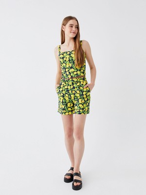 Lc Waikiki Yeni Sezon Standart Fit Desenli Kadın Şort