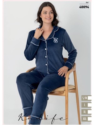 Polat Yıldız Kadife Pijama (Marka Detay)