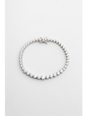 So CHIC Euphoria 18 Ayar Beyaz Altın Kaplama Gümüş Su Yolu Bileklik