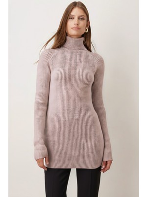 Armonika Kadın Taş Balıkçı Yaka Selanik Örgü Triko Kazak ARM-26K136017