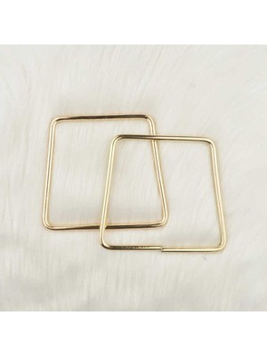 Orhan Çanta Premium Metal Kare Çanta Sapı Çifti