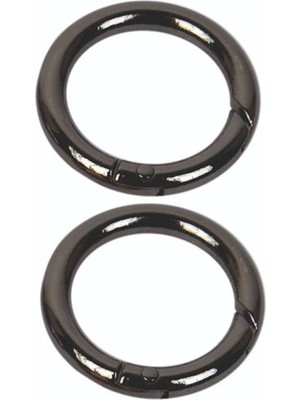 Orhan Çanta Metal Yaylı Halka Klips 2 Adet | Örgü Çanta Malzemeleri