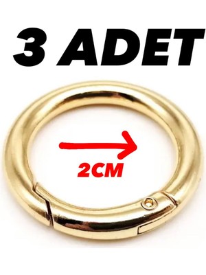 Orhan Çanta 2 cm Çanta Klips Papağan Yaylı Aksesuar(3 Adet) - Metal Aksesuar