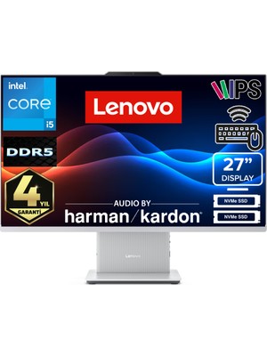 Lenovo Ideacentre Aıo Intel Core I5 13420H 24GB 512GB SSD Windows 11 Pro 27" Fhd All In One Bilgisayar F0HM0046TRMRS
