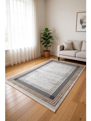 Blghome Dokuma Tabanlı Kolay Tamizlenir Dekoratif Halı BLG3825