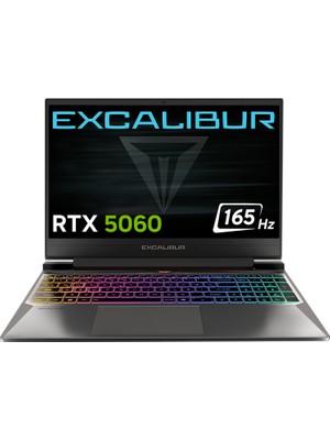 Casper Excalibur G870 Intel Core i7-13620H 12 GB 500GB RTX5060 165HZ 15.6" Freedos Gaming Laptop G870.1362-AV60X-C