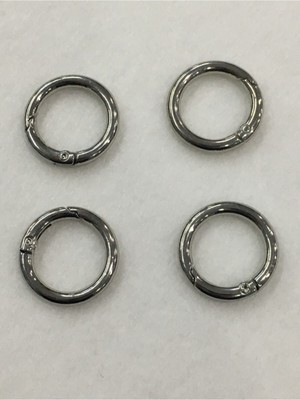 Orhan Çanta Çanta Halkası Yuvarlak Yaylı Klips 2 cm 4 Lü Set