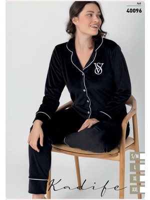 Polat Yıldız Kadife Pijama (Marka Detay)