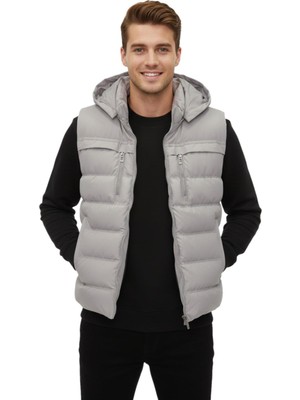 Baglan Erkek Kapüşonlu Spor Yelek 4021 BGL-ST04900