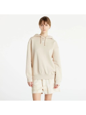 Nike Kadın Bej Oversize Şardonlu Kapüşonlu Sweatshirt - DJ7668-126