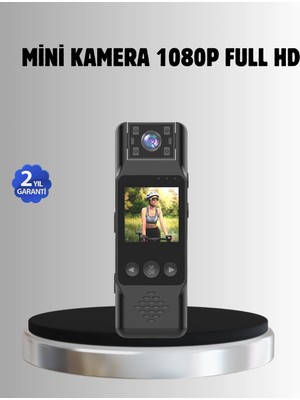 Karahanbey 180° Döner Lensli Mini Kamera 1080P Full Hd Hareket Algılama 1200MAH